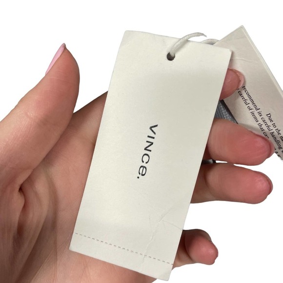 Vince Hazy Plaid Cowl Neck Slip Dress in Powder Blue Gray Size 8 - Picture 10 of 13